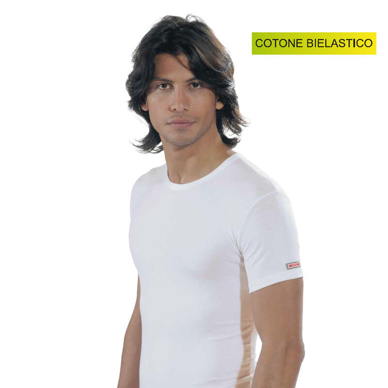 MAGLIA UOMO GIROCOLLO COTONE ELASTICIZZATO MEZZA MANICA BuyBuy24 Abbilgiamento e Biancheria