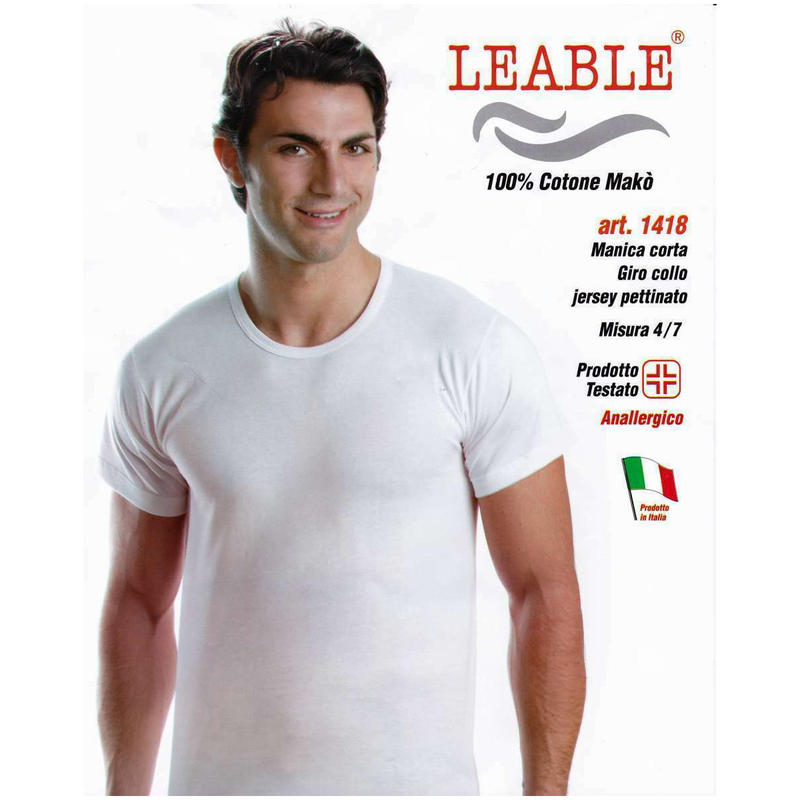 MAGLIA UOMO MEZZA MANICA COTONE MERCERIZZATO GIROCOLLO BuyBuy24 Abbilgiamento e Biancheria