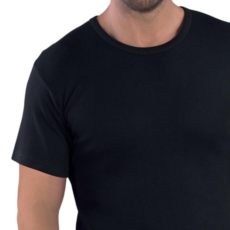 MAGLIA UOMO MEZZA MANICA GIROCOLLO IN COTONE FELPATO BuyBuy24 Abbilgiamento e Biancheria