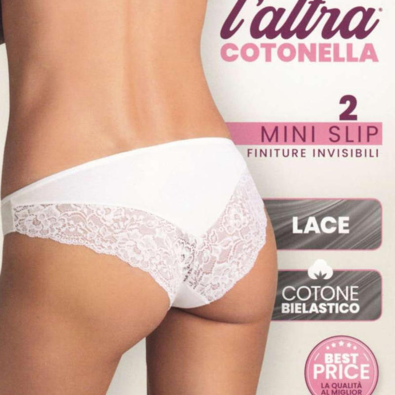 MINISLIP DONNA PIZZO IN COTONE ELASTICIZZATO BuyBuy24 Abbilgiamento e Biancheria