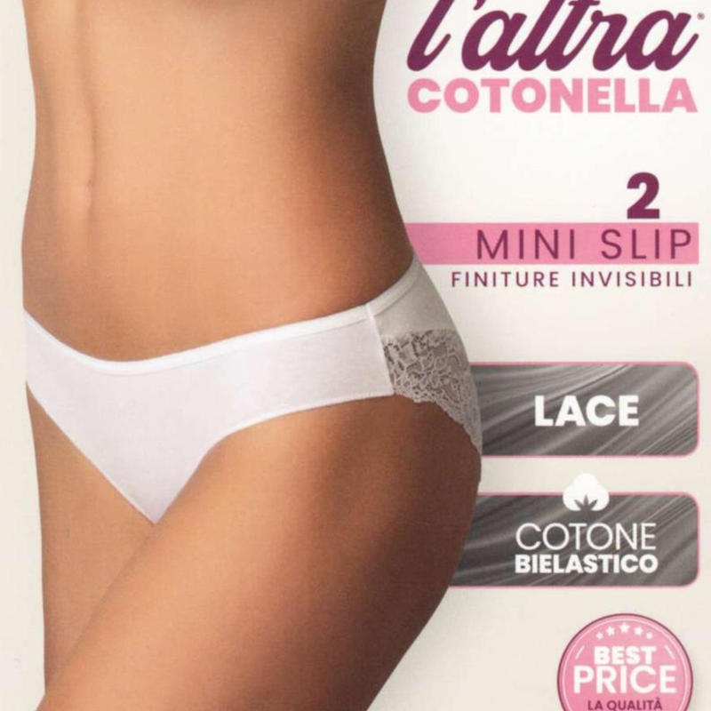MINISLIP DONNA PIZZO IN COTONE ELASTICIZZATO BuyBuy24 Abbilgiamento e Biancheria