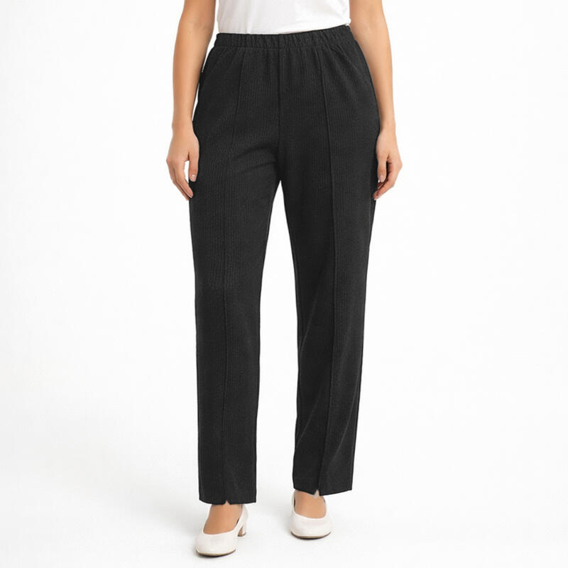 PANTALONE DONNA MILLERIGHE GARZATO COMFORTATO BuyBuy24 Abbilgiamento e Biancheria