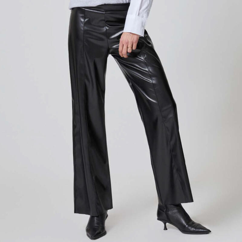 PANTALONE VESTIBILITA AMPIA SIMILPELLE TAGLIO VIVO BuyBuy24 Abbilgiamento e Biancheria