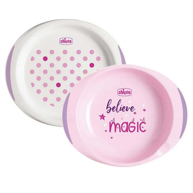 PIATTO PAPPA CALDA 12M+ ROSA BuyBuy24 Abbilgiamento e Biancheria