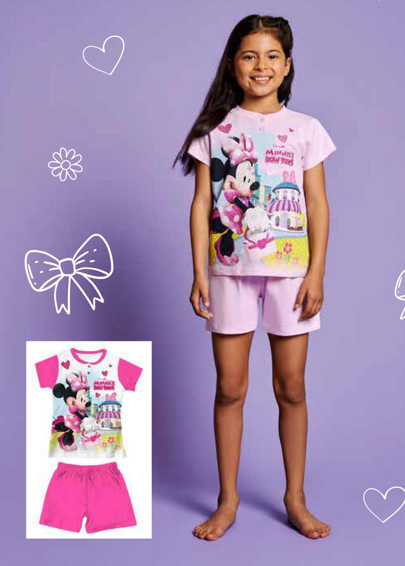 PIGIAMA BIMBA CORTO MINNIE BuyBuy24 Abbilgiamento e Biancheria