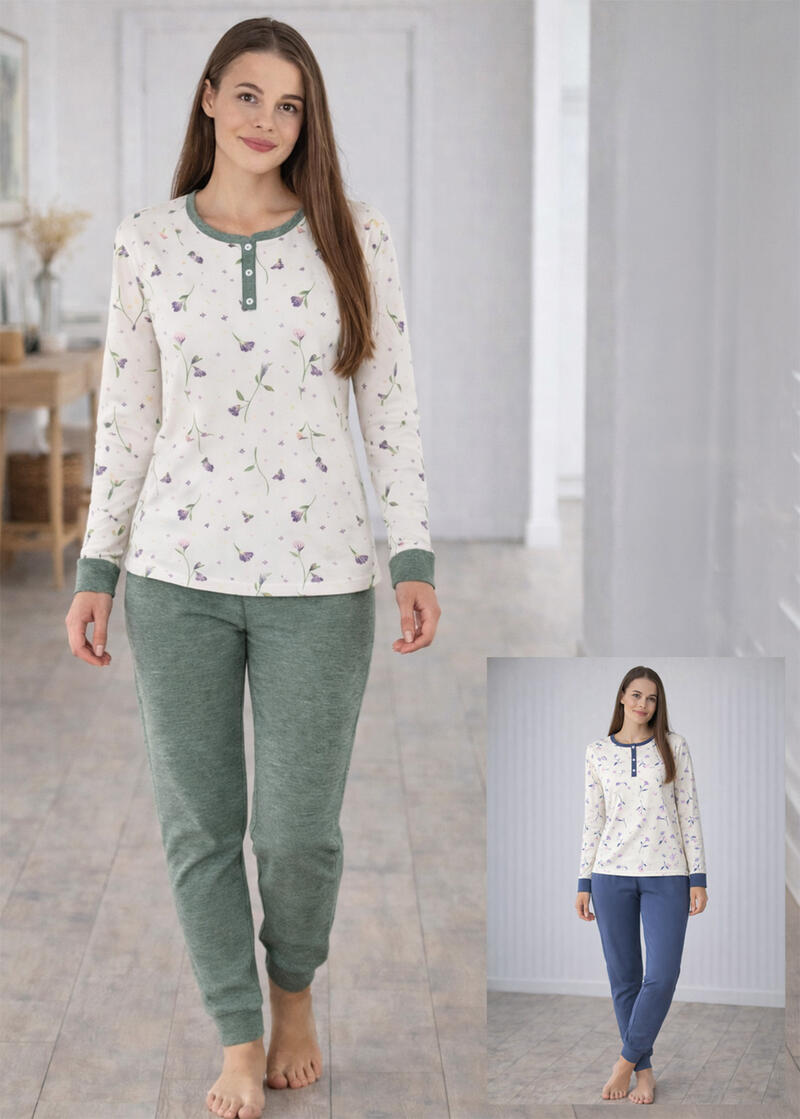 PIGIAMA DONNA INTERLOCK BuyBuy24 Abbilgiamento e Biancheria