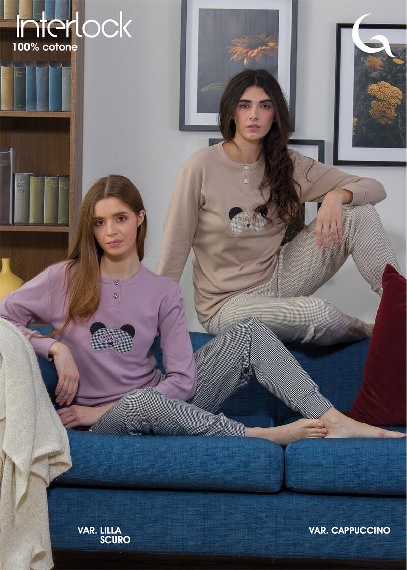 PIGIAMA DONNA INTERLOCK BuyBuy24 Abbilgiamento e Biancheria
