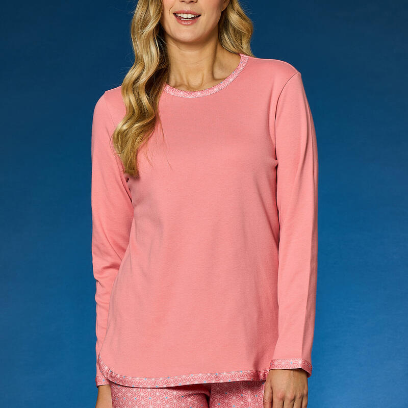 PIGIAMA DONNA INTERLOCK GIROCOLLO BuyBuy24 Abbilgiamento e Biancheria