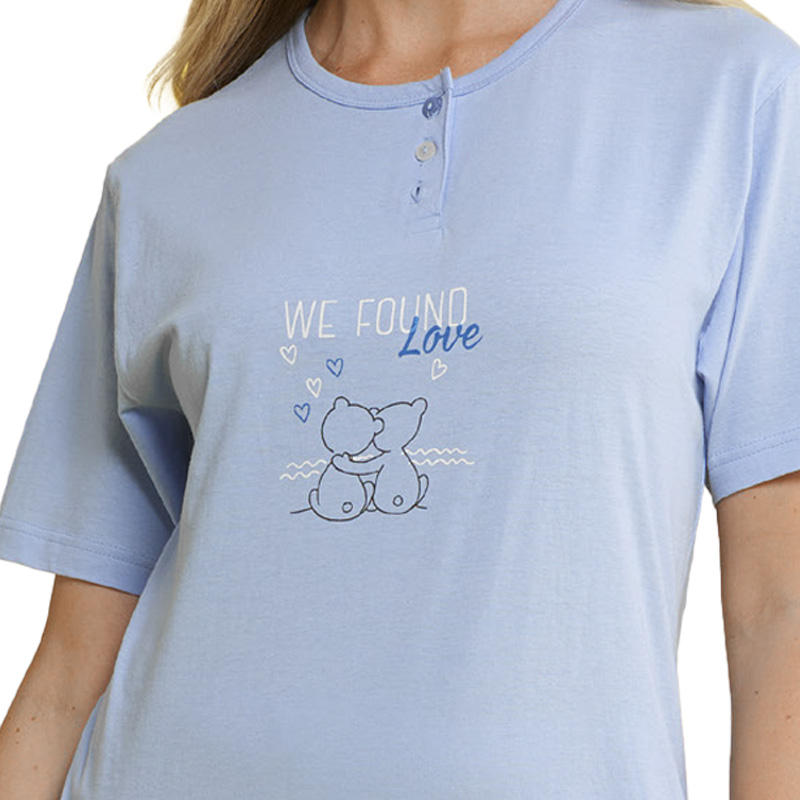 PIGIAMA DONNA MEZZA MANICA PANTALONCINO BuyBuy24 Abbilgiamento e Biancheria