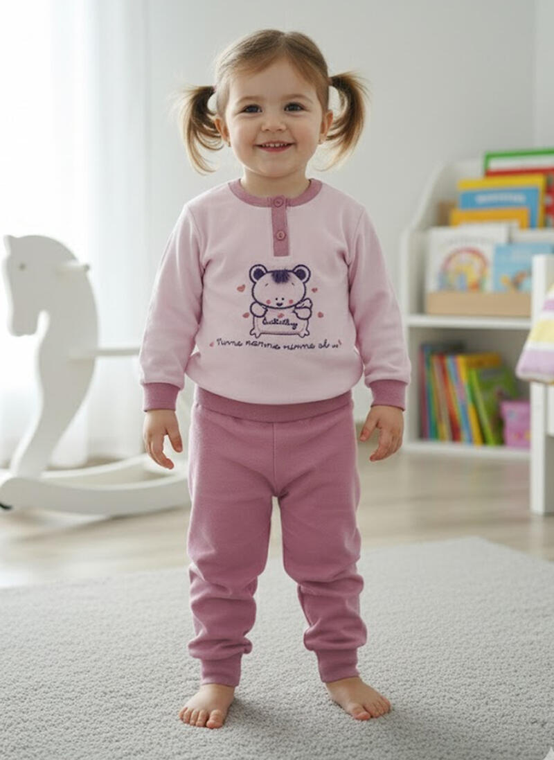 PIGIAMA NEONATA INTERLOCK BuyBuy24 Abbilgiamento e Biancheria