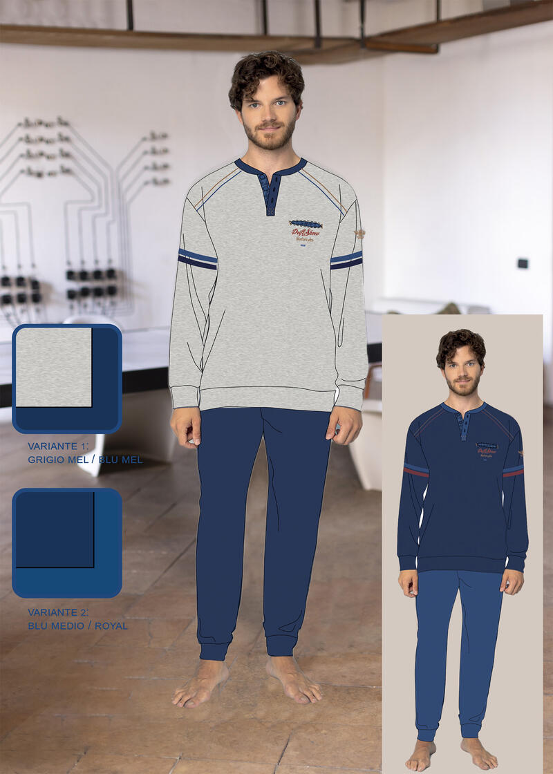 PIGIAMA UOMO INTERLOCK BuyBuy24 Abbilgiamento e Biancheria