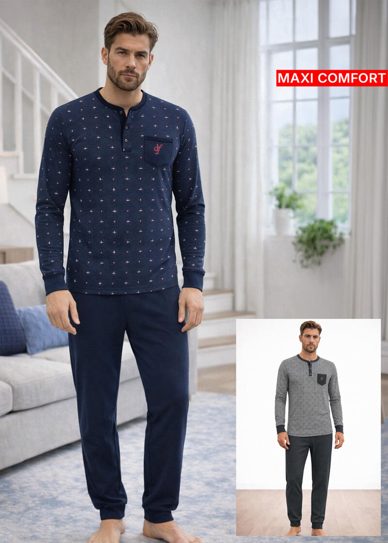 PIGIAMA UOMO INTERLOCK CALIBRATO BuyBuy24 Abbilgiamento e Biancheria