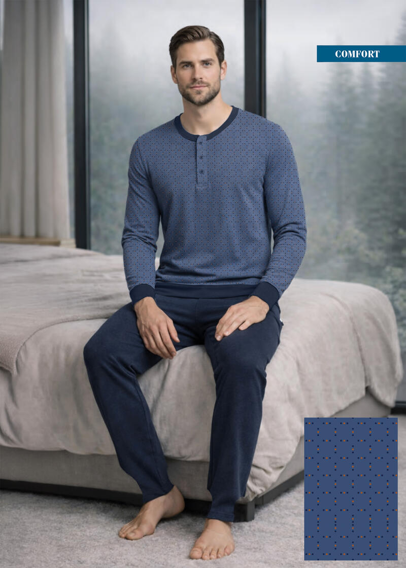 PIGIAMA UOMO INTERLOCK CALIBRATO BuyBuy24 Abbilgiamento e Biancheria