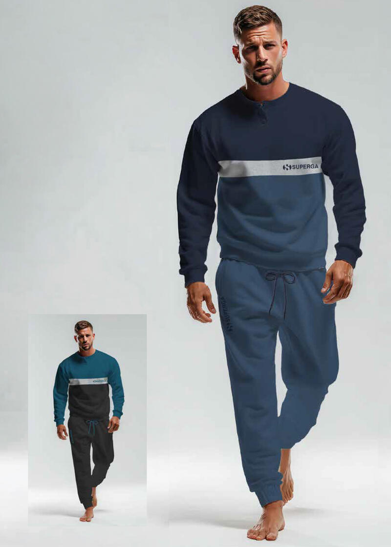 PIGIAMA UOMO INTERLOCK GARZATO BuyBuy24 Abbilgiamento e Biancheria