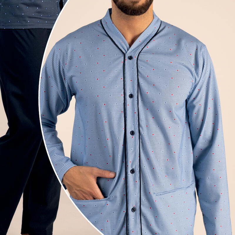 PIGIAMA UOMO LUNGO APERTO CALIBRATO BuyBuy24 Abbilgiamento e Biancheria