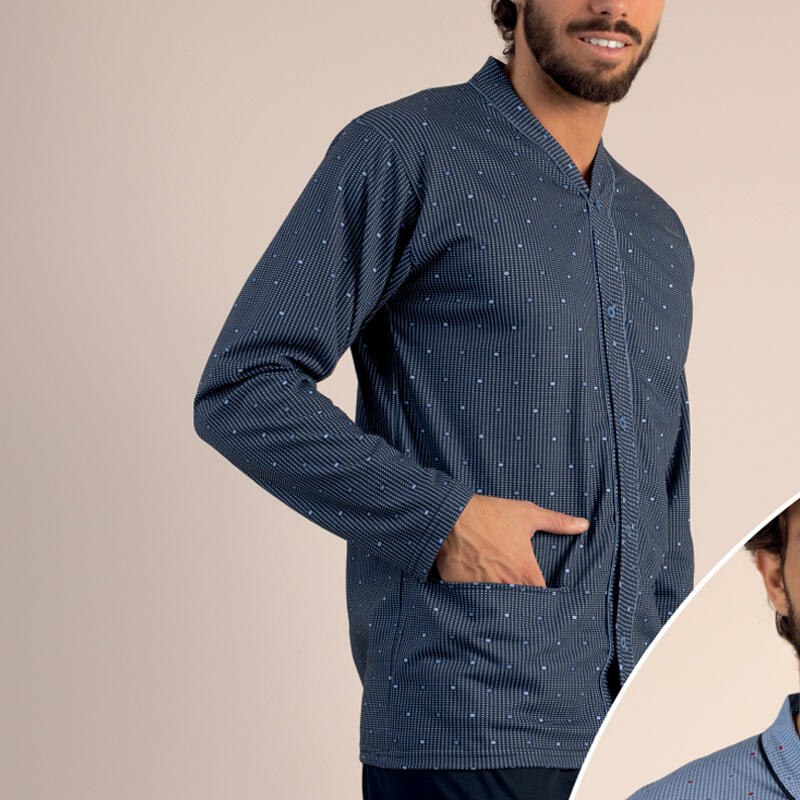 PIGIAMA UOMO LUNGO APERTO CALIBRATO BuyBuy24 Abbilgiamento e Biancheria