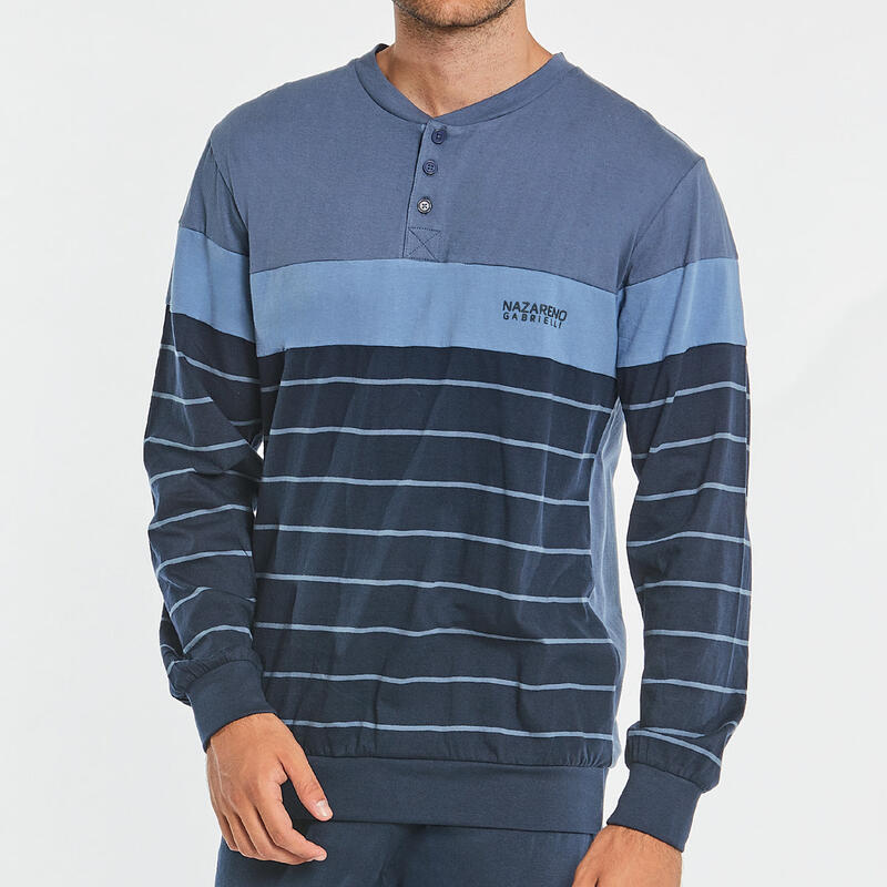 PIGIAMA UOMO LUNGO JERSEY BuyBuy24 Abbilgiamento e Biancheria