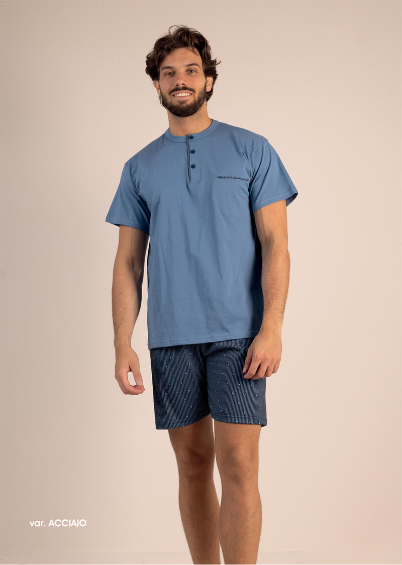 PIGIAMA UOMO MEZZA MANICA PANTALONCINO BuyBuy24 Abbilgiamento e Biancheria
