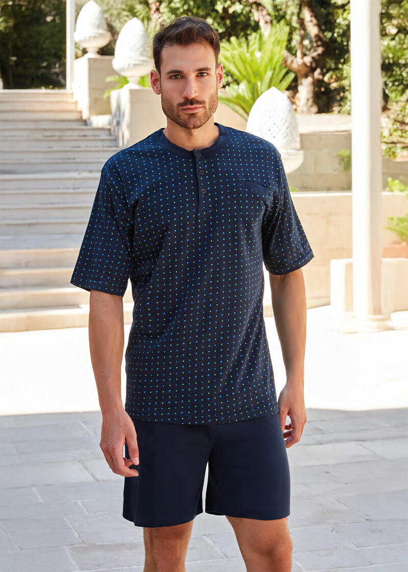 PIGIAMA UOMO MEZZA MANICA PANTALONCINO BuyBuy24 Abbilgiamento e Biancheria