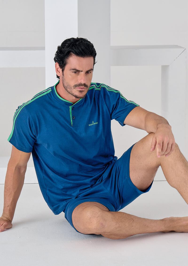 PIGIAMA UOMO MEZZA MANICA PANTALONCINO BuyBuy24 Abbilgiamento e Biancheria