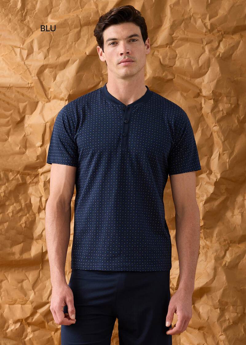 PIGIAMA UOMO MEZZA MANICA PANTALONCINO BuyBuy24 Abbilgiamento e Biancheria