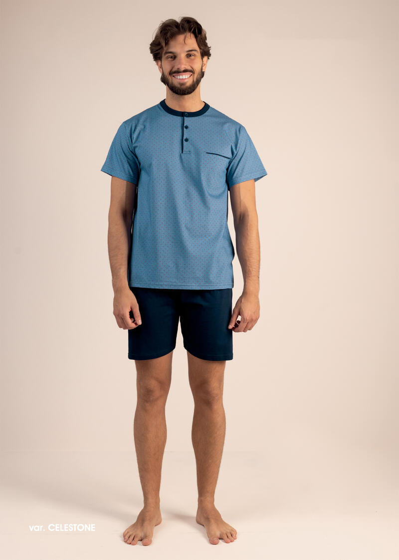 PIGIAMA UOMO MEZZA MANICA PANTALONE CORTO BuyBuy24 Abbilgiamento e Biancheria