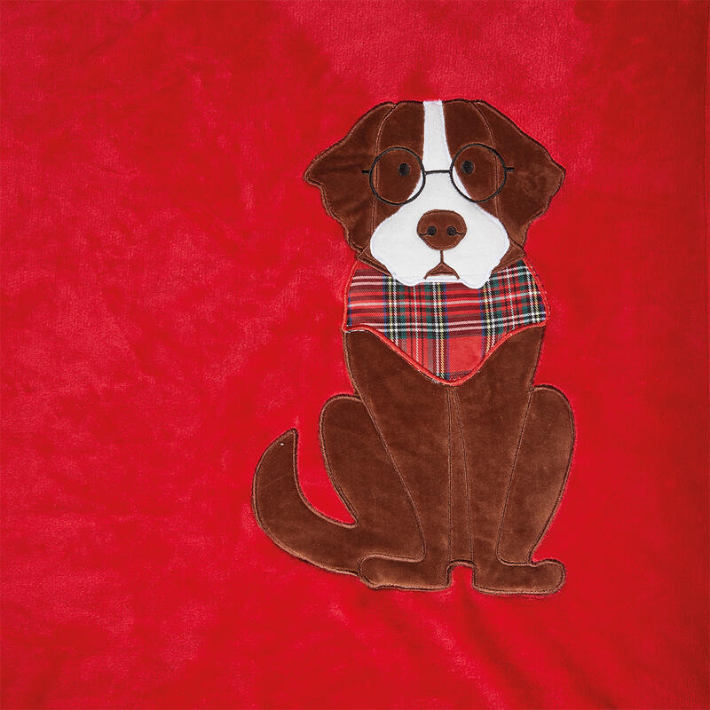PLAID IN PILE CM 130X160 CON APPLICAZIONE BuyBuy24 Abbilgiamento e Biancheria