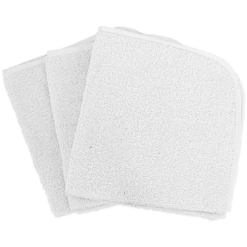 6 QUADRATI IN SPUGNA IDROFILA BORDO BIANCO 52X52 CM BuyBuy24 Abbilgiamento e Biancheria