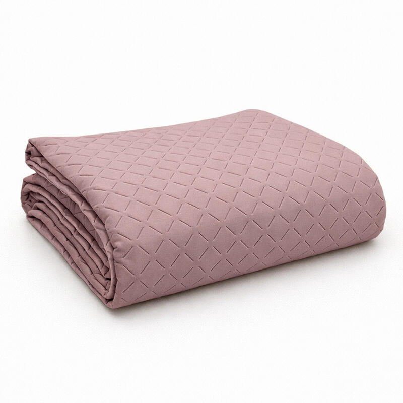 QUILT 2 PIAZZE VELOUR TRAPUNTATO A ROMBI CM 260X260 BuyBuy24 Abbilgiamento e Biancheria