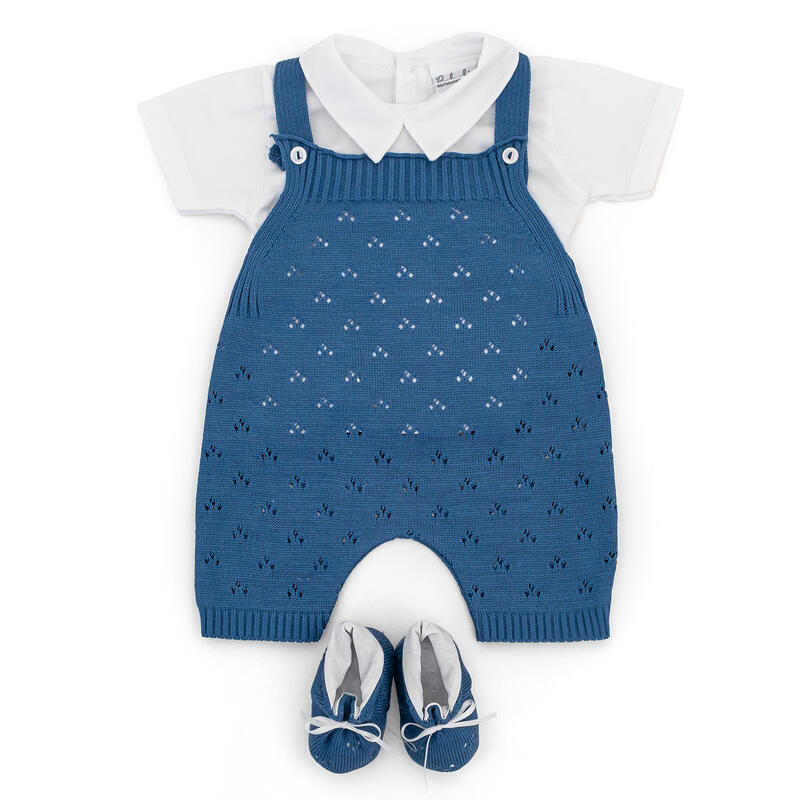 SALOPETTE CORTA NEONATO CON SCARPINA E MAGLIA M/M BuyBuy24 Abbilgiamento e Biancheria