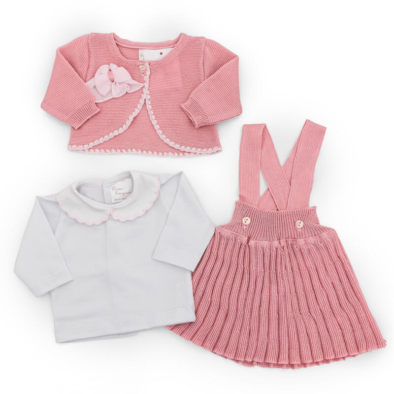 SALOPETTE GONNA 3 PEZZI ESTIVO BuyBuy24 Abbilgiamento e Biancheria