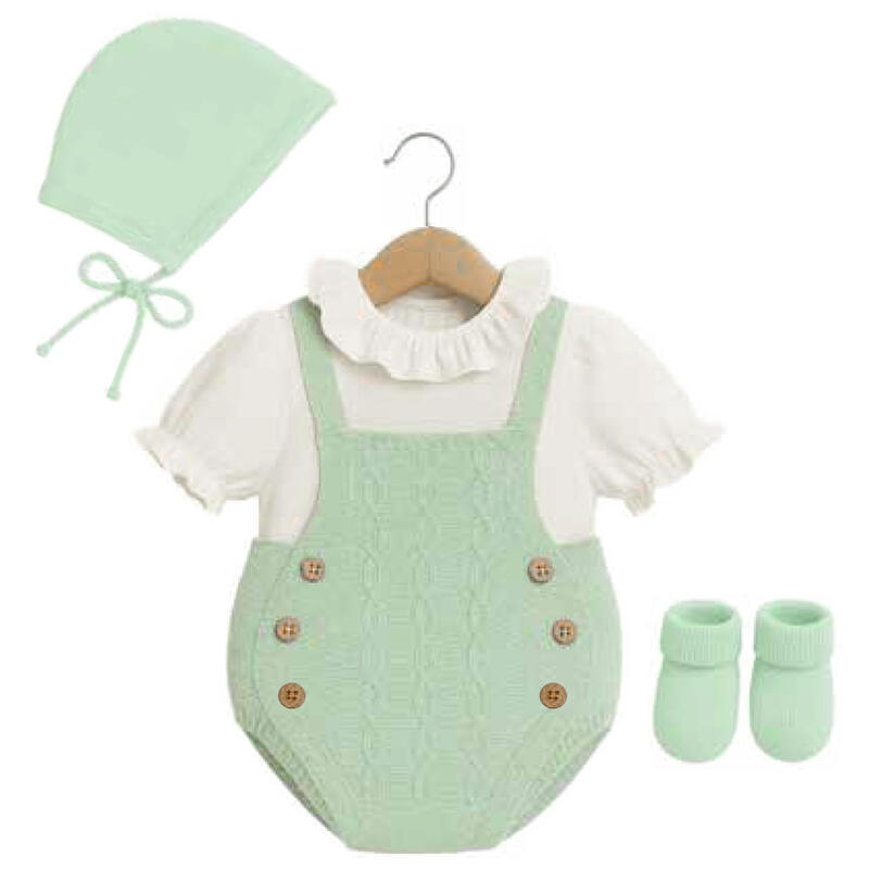 SALOPETTE SMACCHINATA IN FILO NEONATA BuyBuy24 Abbilgiamento e Biancheria