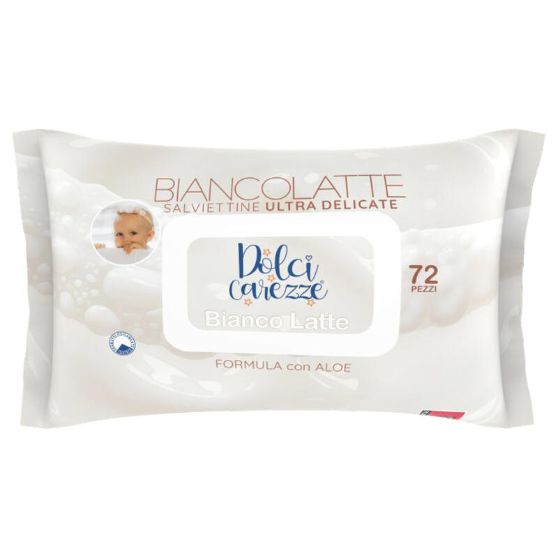SALVIETTINE IMBEVUTE 72 PZ FRAGRANZA PURO LATTE BuyBuy24 Abbilgiamento e Biancheria