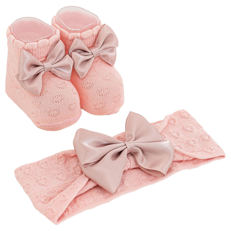 SCARPETTA + FASCETTA NEONATA BuyBuy24 Abbilgiamento e Biancheria