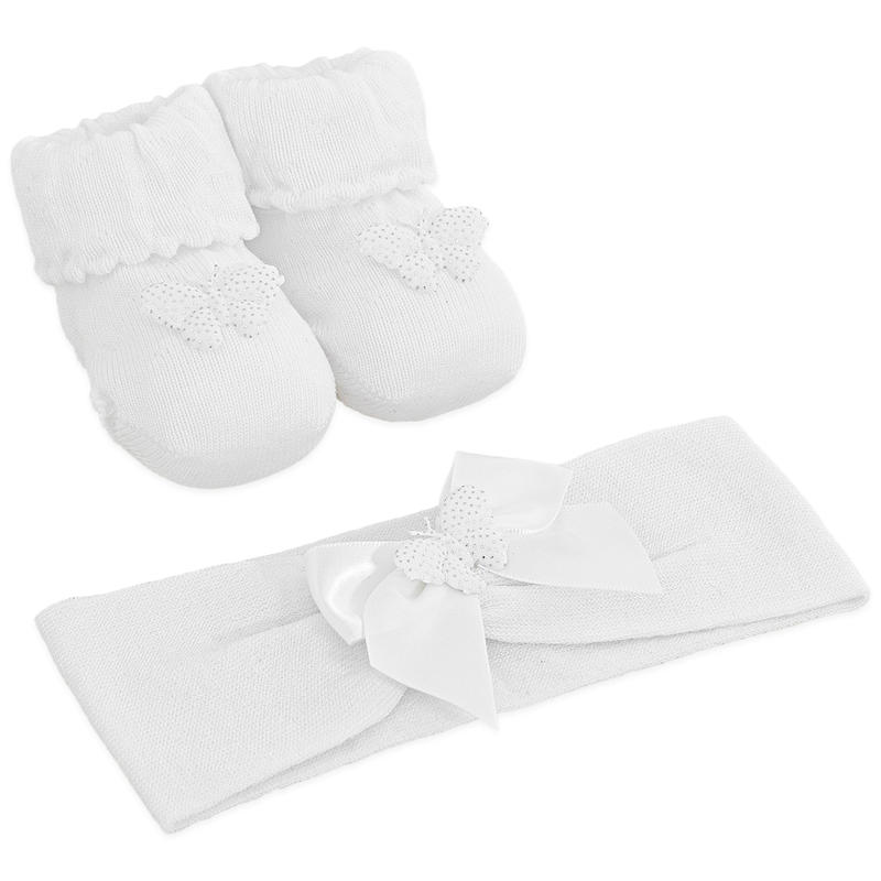 SCARPETTA NEONATA + FASCETTA BuyBuy24 Abbilgiamento e Biancheria