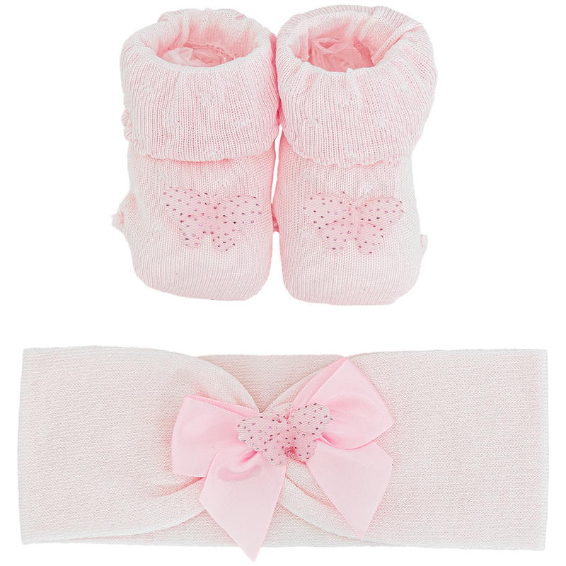 SCARPETTA NEONATA + FASCETTA BuyBuy24 Abbilgiamento e Biancheria