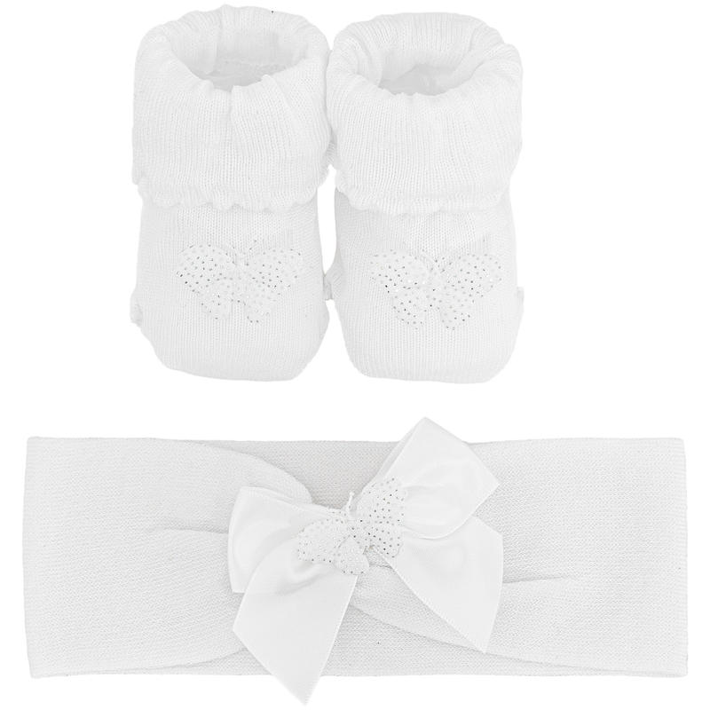 SCARPETTA NEONATA + FASCETTA BuyBuy24 Abbilgiamento e Biancheria