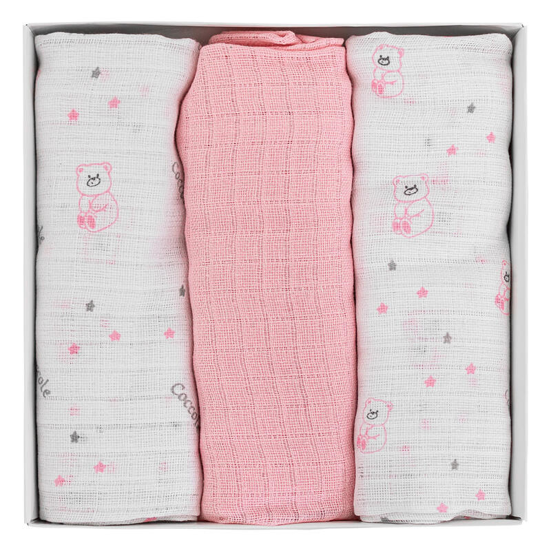 SET 3 QUADRATI GARZA COTONE BuyBuy24 Abbilgiamento e Biancheria