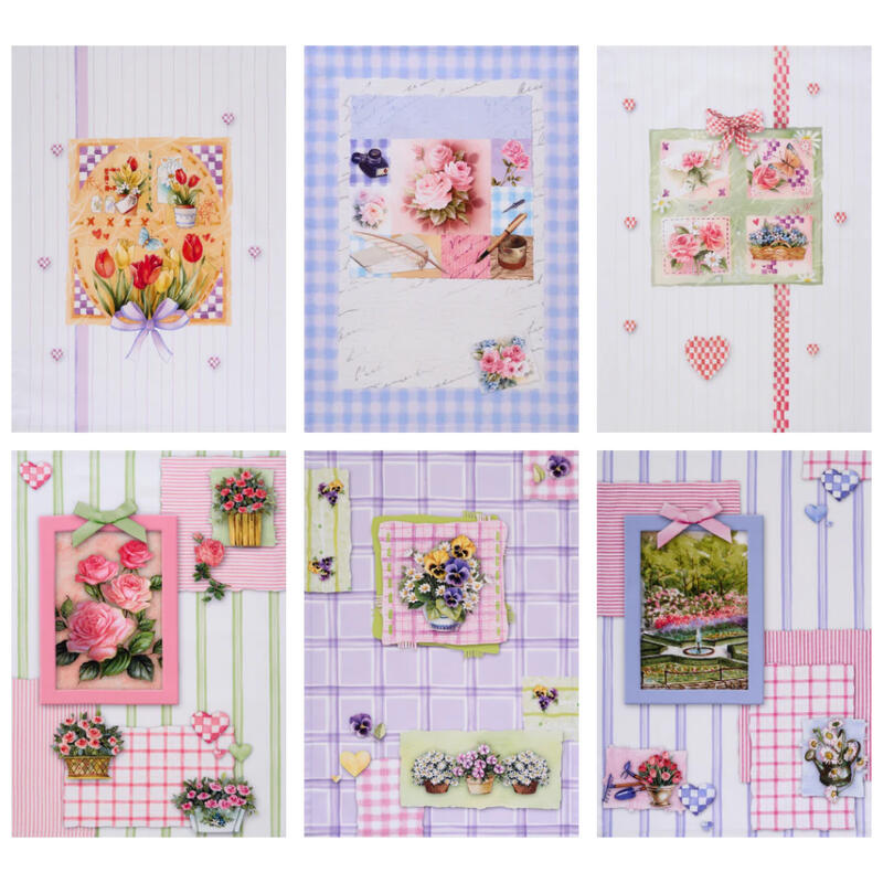 SET 6 STROFINACCI COTONE CM 50X70 CON STAMPA DIGITALE BuyBuy24 Abbilgiamento e Biancheria