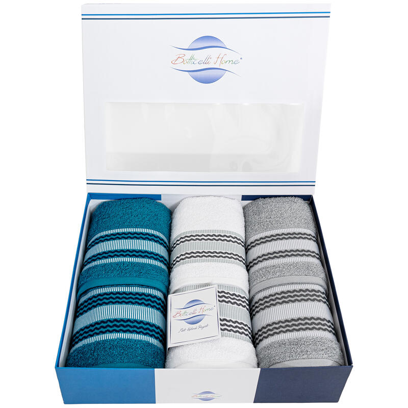 SET ASCIUGAMANI 3+3 IN SPUGNA DI COTONE GRAMMI 420 MQ BuyBuy24 Abbilgiamento e Biancheria