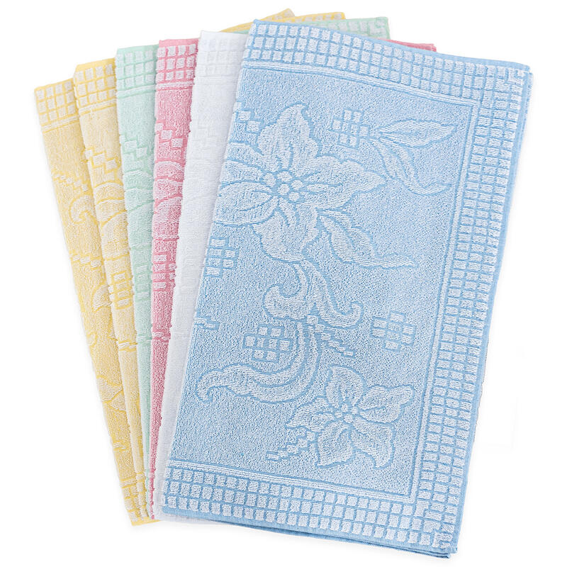 SET ASCIUGAMANI X 6 IN SPUGNA COLORI CHIARI CM 60X105 BuyBuy24 Abbilgiamento e Biancheria