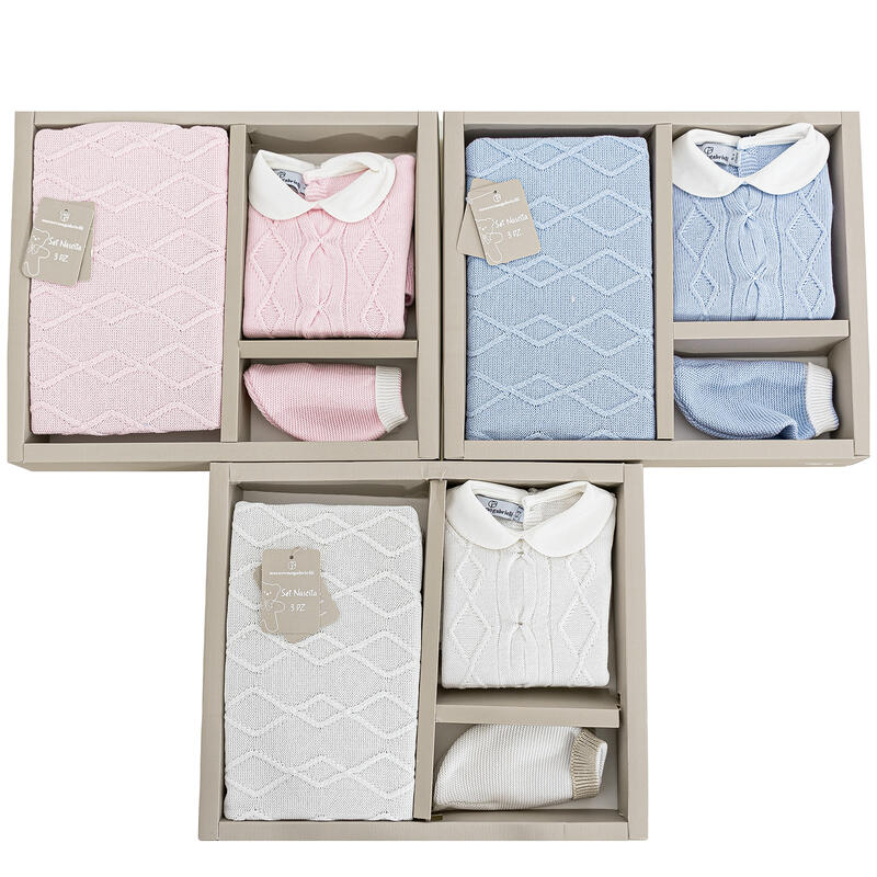 SET CORREDINO PRIMA NASCITA 3 PEZZI BuyBuy24 Abbilgiamento e Biancheria