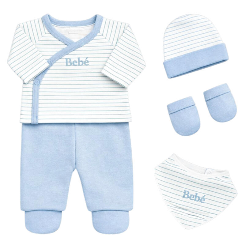 SET CORREDINO PRIMA NASCITA 4 PEZZI IN CALDO COTONE BuyBuy24 Abbilgiamento e Biancheria