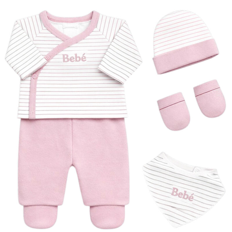 SET CORREDINO PRIMA NASCITA 4 PEZZI IN CALDO COTONE BuyBuy24 Abbilgiamento e Biancheria