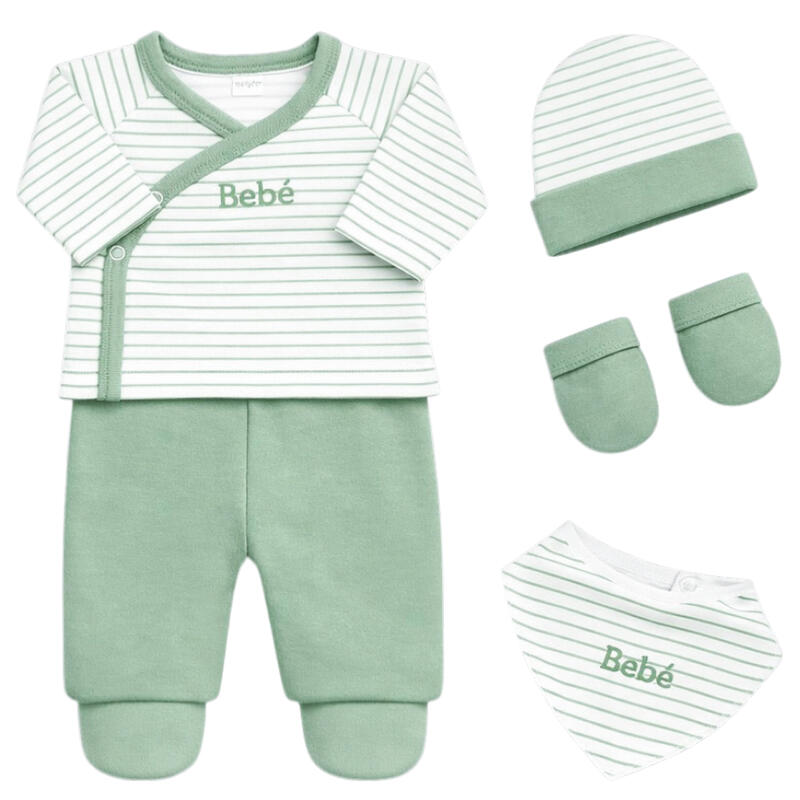 SET CORREDINO PRIMA NASCITA 4 PEZZI IN CALDO COTONE BuyBuy24 Abbilgiamento e Biancheria