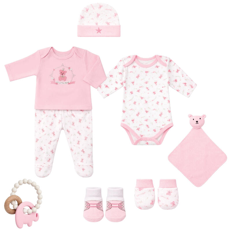 SET CORREDINO PRIMA NASCITA 7 PEZZI IN CALDO COTONE BuyBuy24 Abbilgiamento e Biancheria
