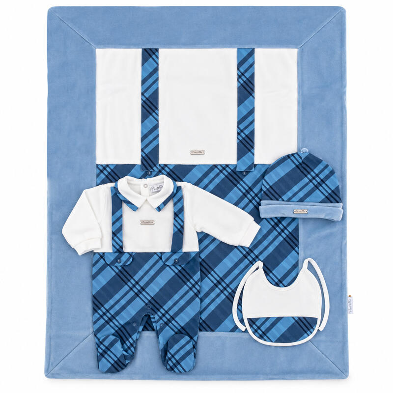 SET CORREDINO PRIMA NASCITA INVERNALE SCOZZESE BuyBuy24 Abbilgiamento e Biancheria