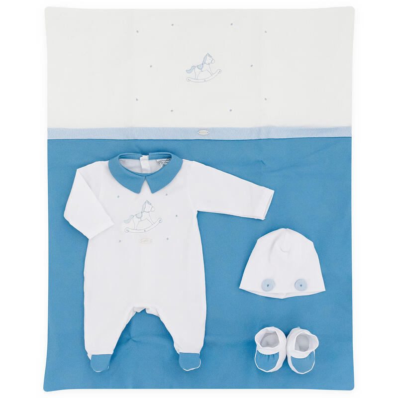 SET NEONATO COPERTINA+TUTINA+ CAPPELLINO+SCARPETTE BuyBuy24 Abbilgiamento e Biancheria