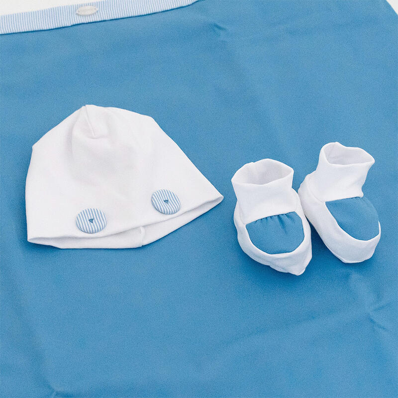 SET NEONATO COPERTINA+TUTINA+ CAPPELLINO+SCARPETTE BuyBuy24 Abbilgiamento e Biancheria