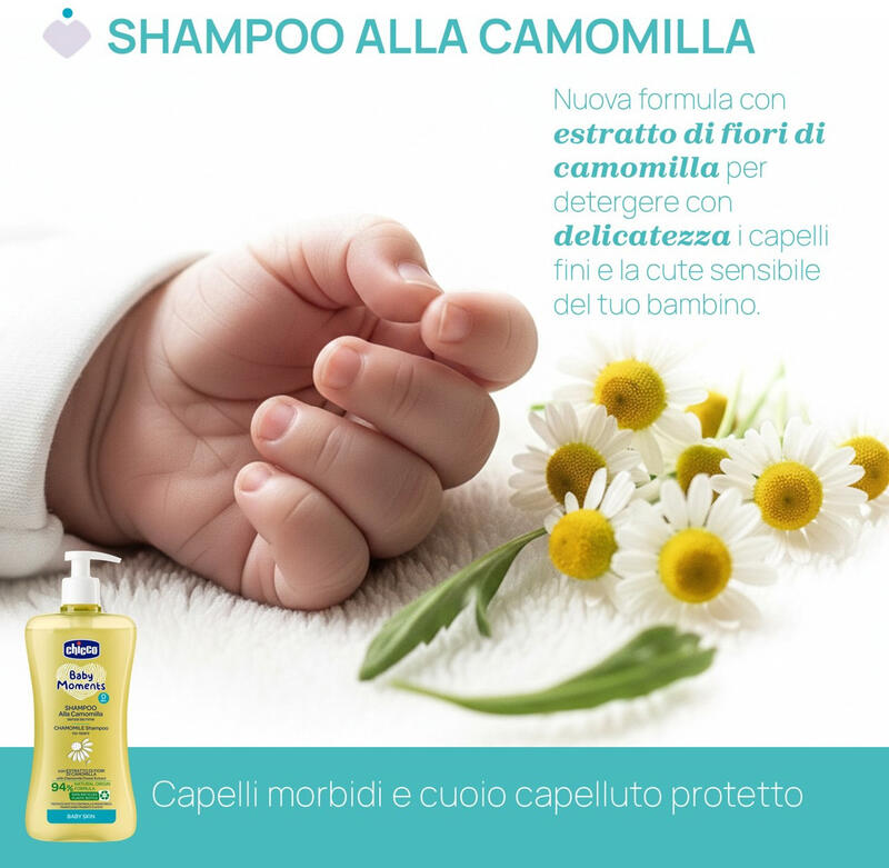 SHAMPOO 500 ML BABY MOMENTS BABY SKIN BuyBuy24 Abbilgiamento e Biancheria